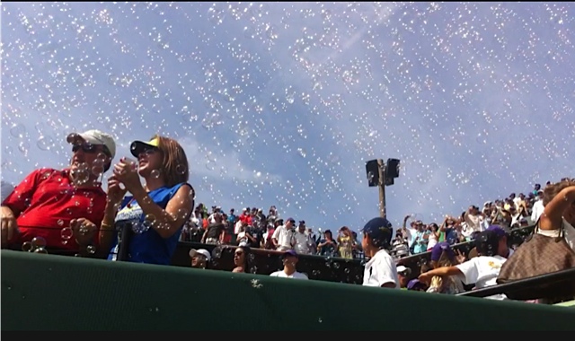 Bubbles to fill a Stadium